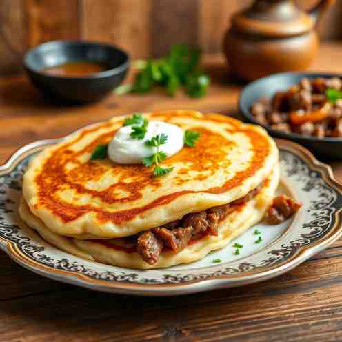 Hungarian Ground Beef Sour Cream Pancakes | Recipe